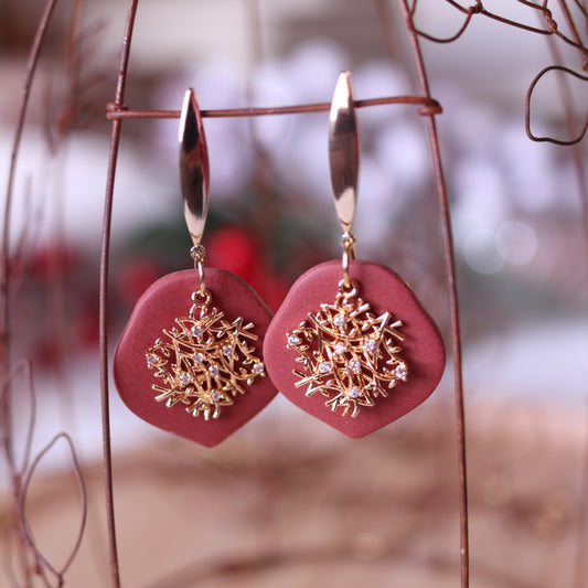 Orecchini Intreccio Cannella