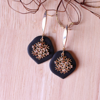 Orecchini Intreccio Nero