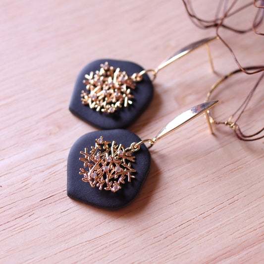 Orecchini Intreccio Nero