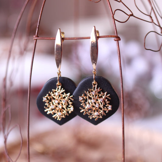 Orecchini Intreccio Nero