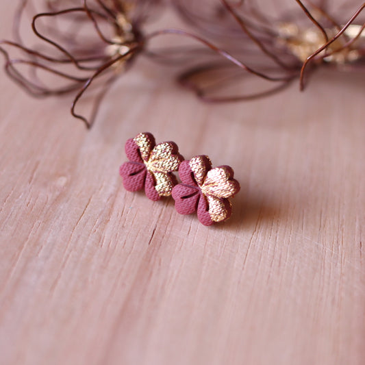 Orecchini Lobo Fiore Cannella