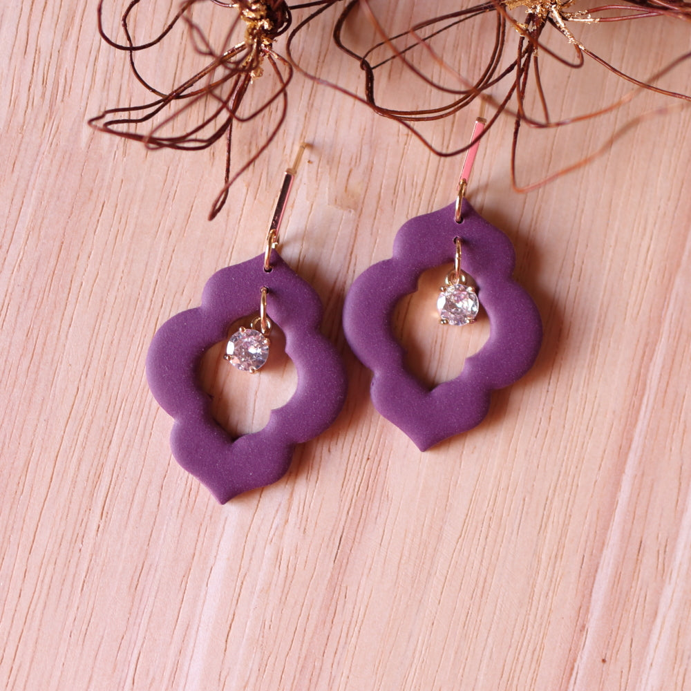 Orecchini Moroccan Prugna