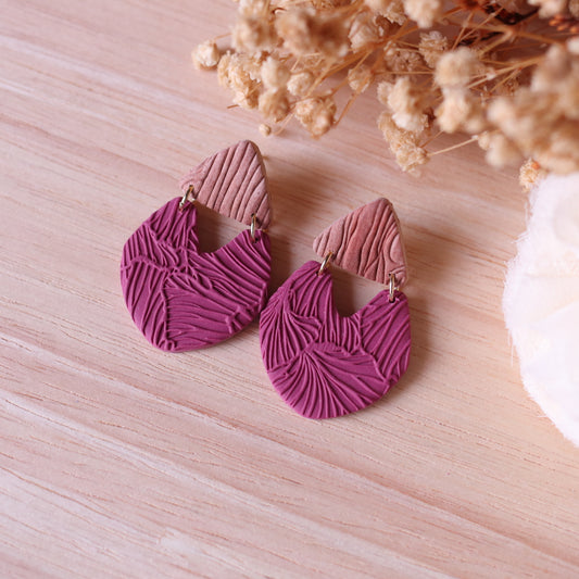 Orecchini Manila Magenta