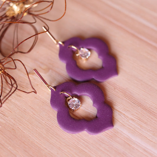 Orecchini Moroccan Prugna