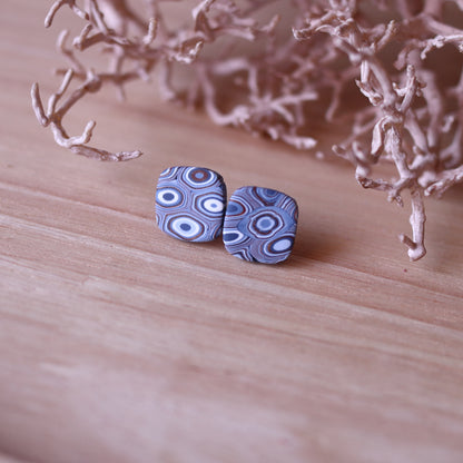 Orecchini Murrine lobo quadrato