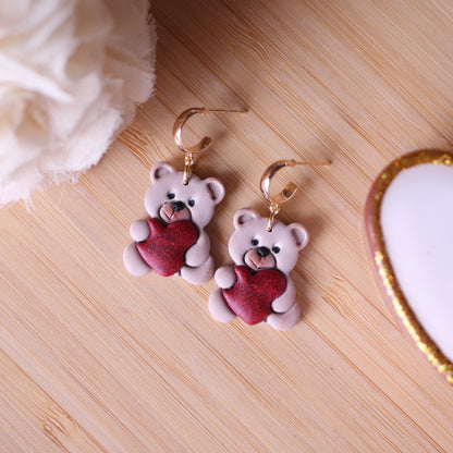 Orecchini Orsetto Cuore