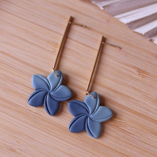 Orecchini Fiore Blu