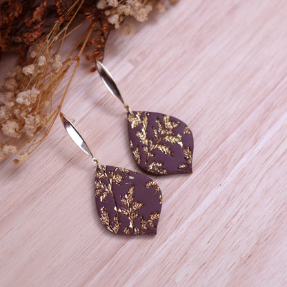 Orecchini Salice Cioccolato petalo