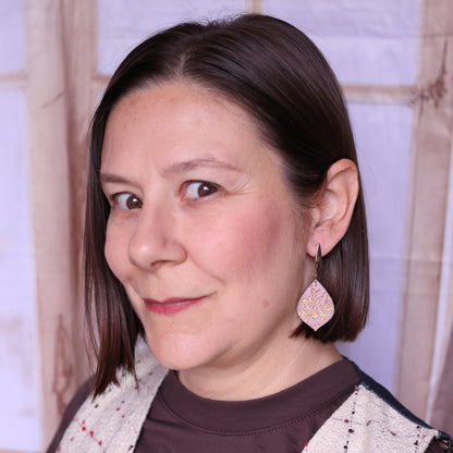 Orecchini Salice Rosa Polvere petalo