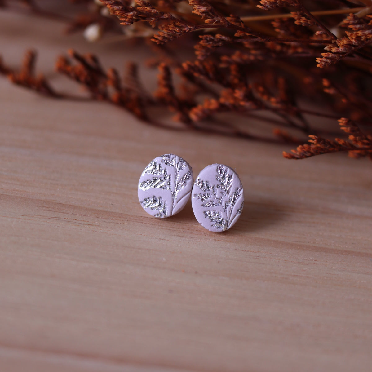 Orecchini Salice Lobo Bianco Lana Argento