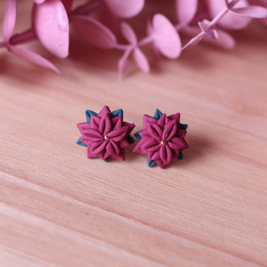Orecchini Stella di Primavera Lobo Magenta