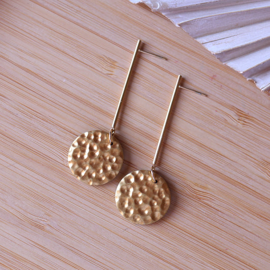 Orecchini effetto Martellato Oro