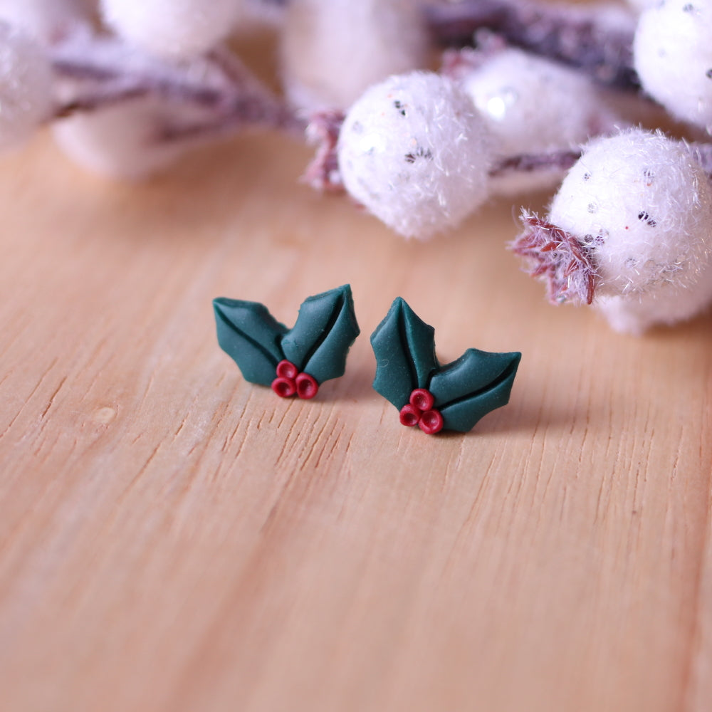 Orecchini Vischio Natale Lobo