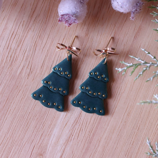 Orecchini Albero di Natale Verde