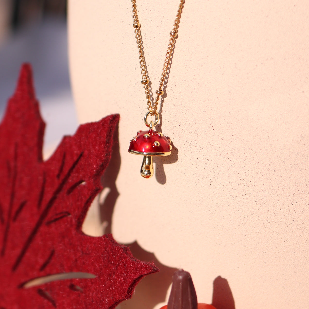 Collana in Acciaio Fungo