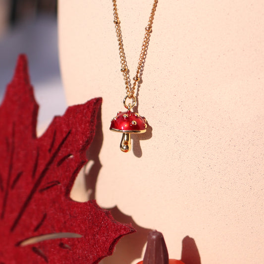 Collana in Acciaio Fungo