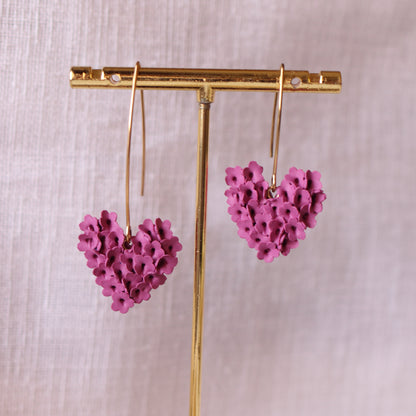 Cuore "Tappeto Fiorito" - Magenta