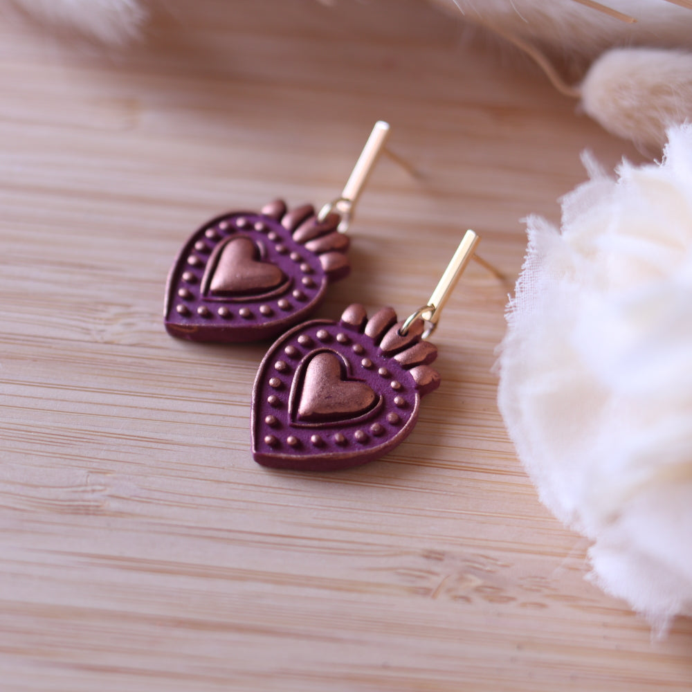 Orecchini Cuore Sacro