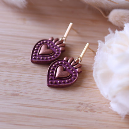 Orecchini Cuore Sacro