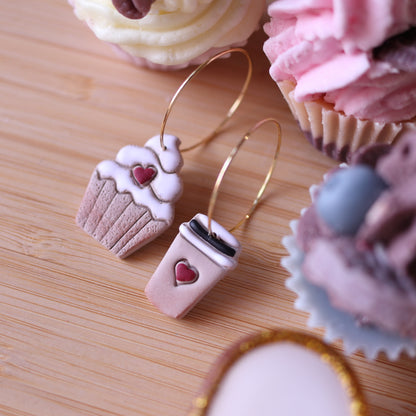 Orecchini Cupcake e Caffè