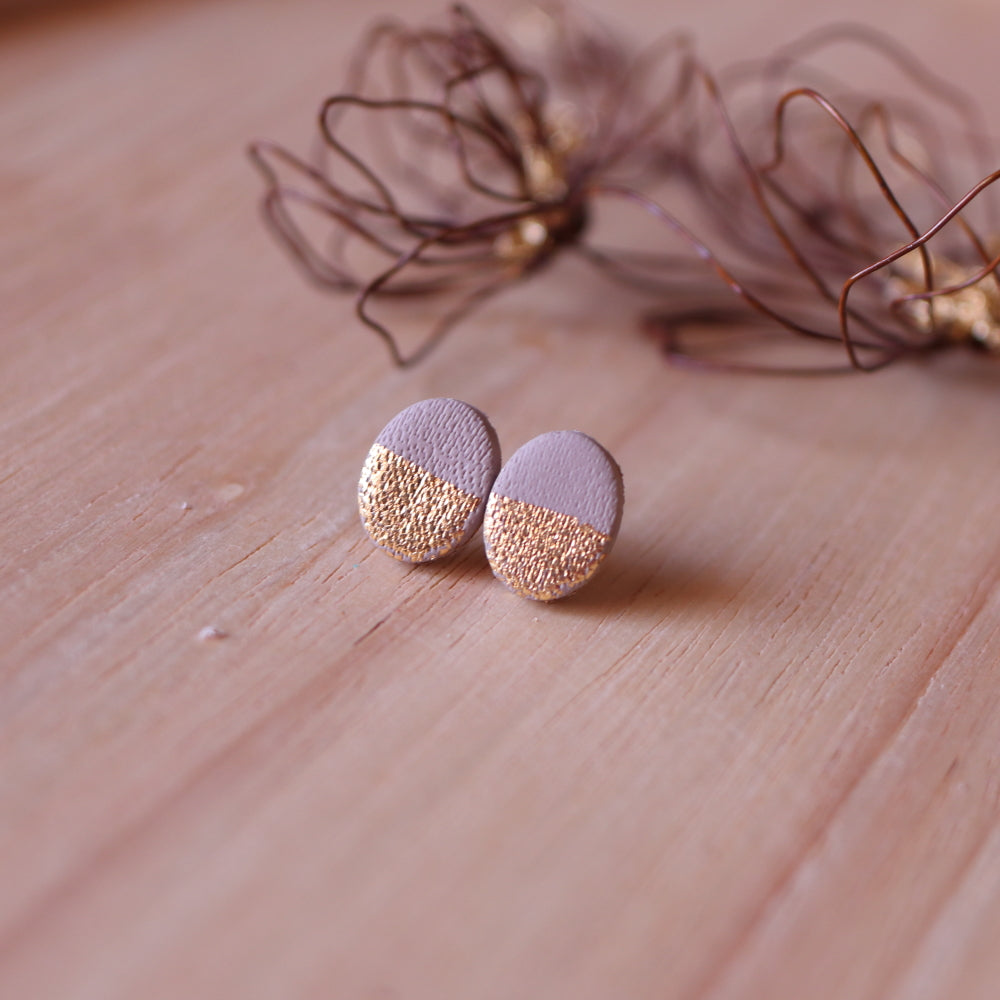 Orecchini Lobo Ovale Cappuccino