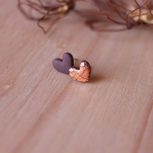 Orecchini Lobo Cuore Cioccolato