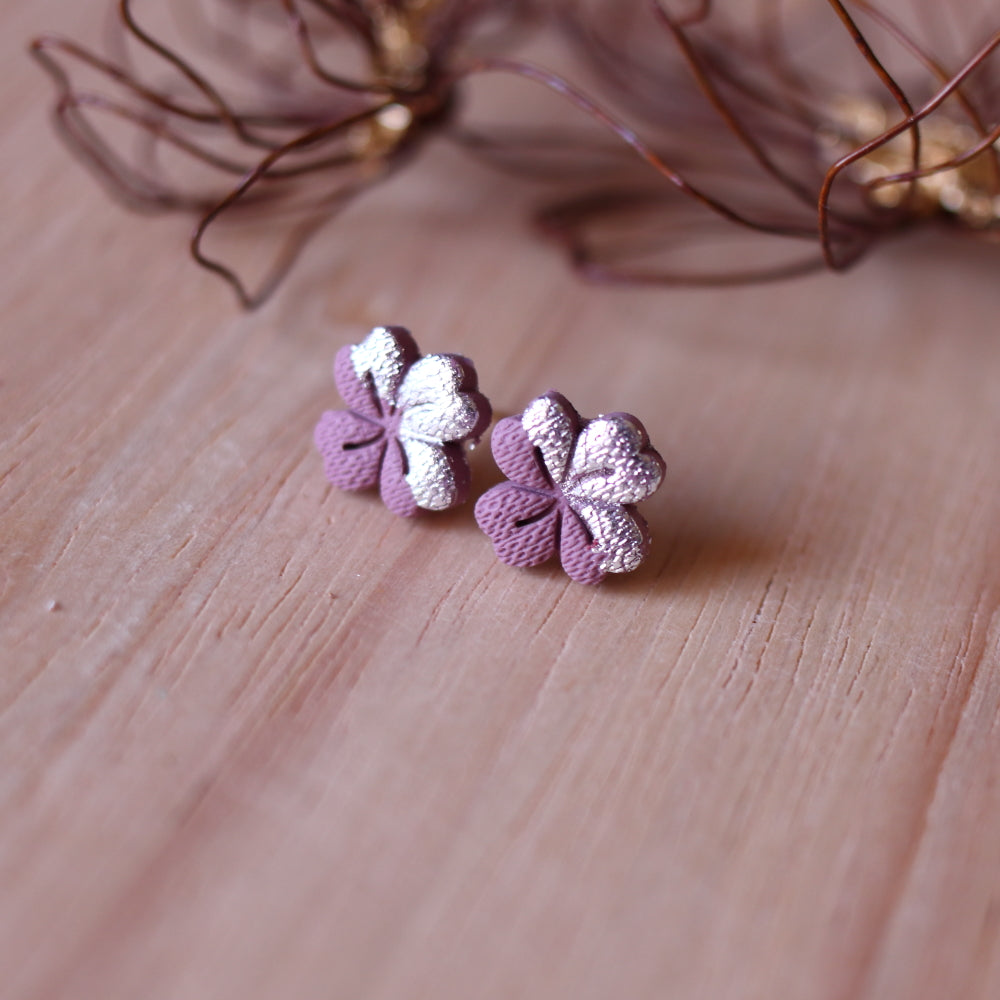 Orecchini Lobo Fiore Nostalgia (Rosa Antico)