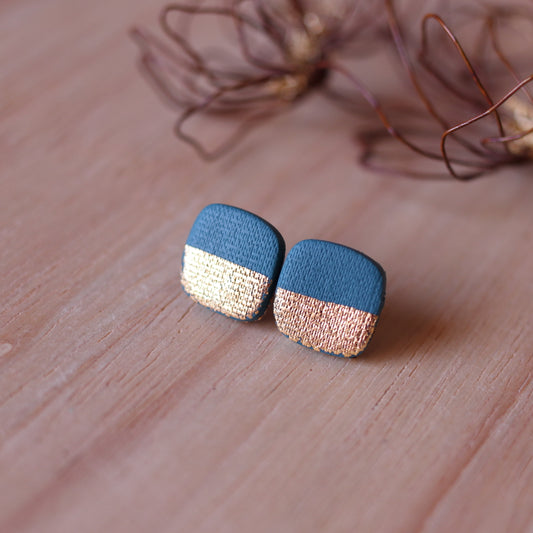 Orecchini Lobo Quadrato Bosco Incantato (Verde)