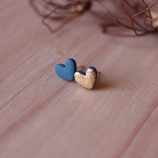 Orecchini Lobo Cuore Bosco Incantato Oro