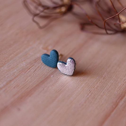 Orecchini Lobo Cuore Bosco Incantato Argento