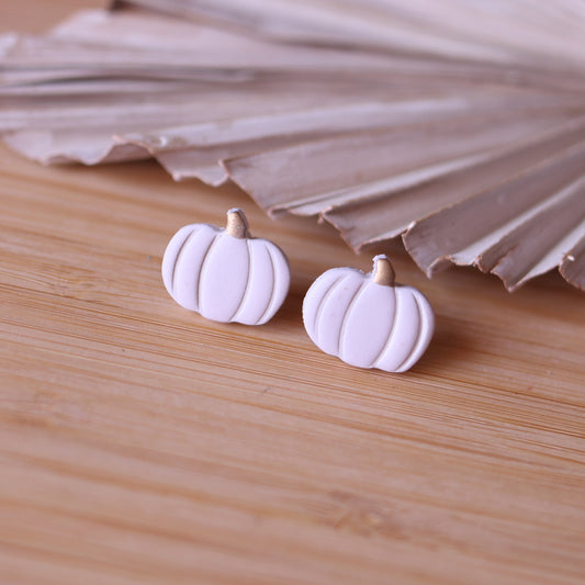 Orecchini Lobo Zucca Bianco