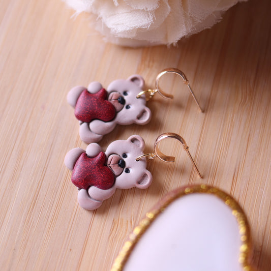 Orecchini Orsetto Cuore